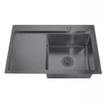 Мийка Zerix ZH7849R-215 Nano-Black (3.0/0.8) з нержавіючої сталі (MX1592)