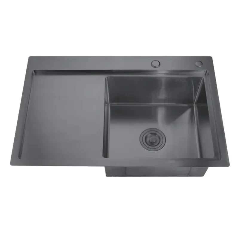 Мийка Zerix ZH7849R-215 Nano-Black (3.0/0.8) з нержавіючої сталі (MX1592)