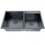 Мийка из нерж. сталі ZERIX ZH7843D-215 NANO-BLACK (3.0/0.8) (MX1594)