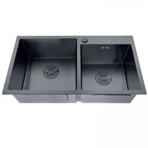 Мийка из нерж. сталі ZERIX ZH7843D-215 NANO-BLACK (3.0/0.8) (MX1594)