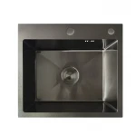 Мойка MIXXUS MH5045 GRAPHITE (MH5045 NANO-BLACK) (3.0/0.8) из нерж. стали (цвет графит) (MX1926)