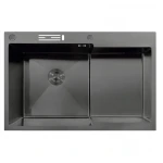 Мийка MIXXUS MH7849L-HK GRAPHITE (MH7849L-HK NANO-BLACK)(3.0/0.9) з нержавіючої сталі 