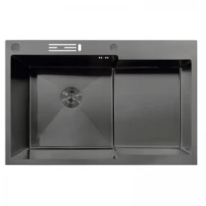 Мойка MIXXUS MH7849L-HK GRAPHITE (MH7849L-HK NANO-BLACK)(3.0/0.9) из нержавеющей стали Мойка MIXXUS MH7849L-HK GRAPHITE (MH7849L-HK NANO-BLACK)(3.0/0.9) из нержавеющей стали