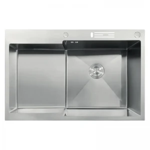 Мойка MIXXUS MH7849R-HK NANO-SILVER (3.0/0.9) из нержавеющей стали "глубокое крыло", с подставкой под ножи (MX1937)