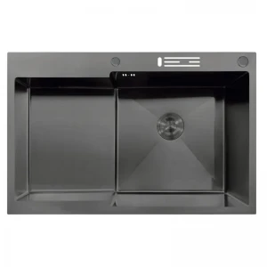 Мойка MIXXUS MH7849R-HK NANO-BLACK (3.0/0.9) из нержавеющей стали "глубокое крыло", с подставкой под ножи (MX1938) Мойка MIXXUS MH7849R-HK NANO-BLACK (3.0/0.9) из нержавеющей стали "глубокое крыло", с подставкой под ножи (MX1938)