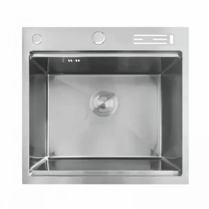 Мойка Mixxus MH5050-SK NANO-SILVER (3.0/0.8) с н.ст. со ступенькой для суш.,с подст.под ножи(нерж.)(MX1939)