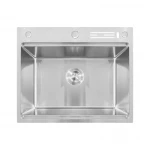 Мойка Mixxus MH6050-SK NANO-SILVER (3.0/0.8) с н.ст. со ступенькой для суш.,с подст.под ножи(нерж.)(MX1941)