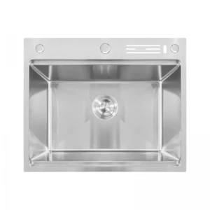 Мойка Mixxus MH6050-SK NANO-SILVER (3.0/0.8) с н.ст. со ступенькой для суш.,с подст.под ножи(нерж.)(MX1941)