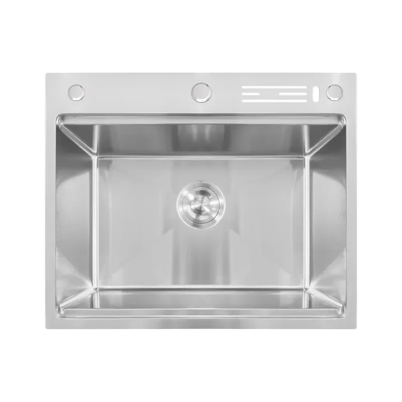 Мойка Mixxus MH6050-SK NANO-SILVER (3.0/0.8) с н.ст. со ступенькой для суш.,с подст.под ножи(нерж.)(MX1941)