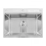 Мойка Mixxus MH7050-SK NANO-SILVER (3.0/0.8) с н.ст. со ступенькой для суш.,с подст.под ножи(нерж.)(MX1943)