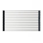 Коврик-сушилка для посуды Mixxus RAC-01.SUS BLACK на мойку из нерж. стали SUS304 (MX1945)