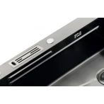 Мойка Mixxus Premium MH7545-SET-05 MICRO DECOR NANO-BLACK (3.0/0.8) комплект (графит) (MX9633)