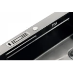 Мойка Mixxus Premium MH7545-SET-05 MICRO DECOR NANO-BLACK (3.0/0.8) комплект (графит) (MX9633)