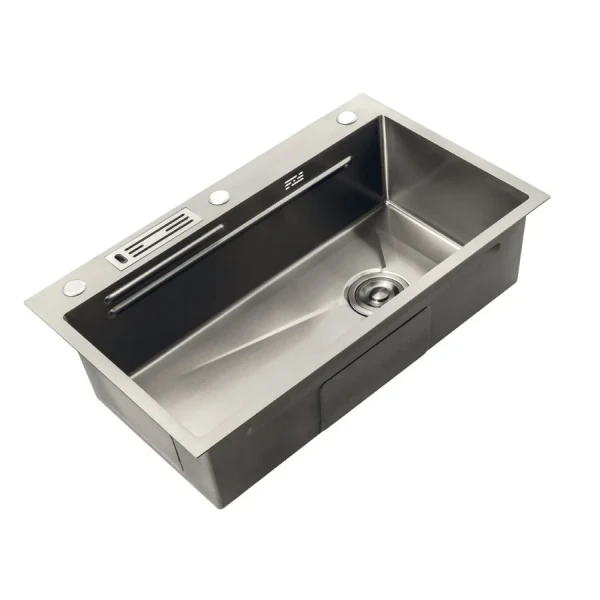 Мийка Mixxus Premium MH7545-SET-05 NANO-SILVER (3.0/0.8) комплект (нержавійка) (MX9634)