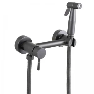 Смеситель настенный с гигиеническим душем Mixxus SUS-222 GRAPHITE из нержавеющей стали SUS304 (MX9884) Смеситель настенный с гигиеническим душем Mixxus SUS-222 GRAPHITE из нержавеющей стали SUS304 (MX9884)