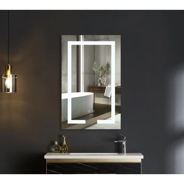 Дзеркало Mixxus HARD MR07-50x80 з LED Touch, Anti-fog, димером, регулюванням яскравості (MX9992)