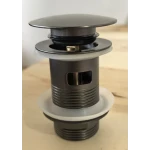 Донный клапан для раковины с переливом Zerix BV-09 GRAY 1 1/4