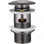 Донный клапан для раковины с переливом Zerix BV-09 GRAY 1 1/4
