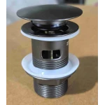 Донный клапан для раковины с переливом Zerix BV-09 GRAY 1 1/4