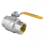 Кран шаровой Nolf NF.612 - 1-1/2" FF ГГВ YELLOW, ручка "рычаг" желтая (NF2928)