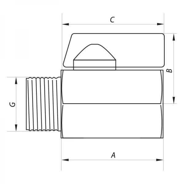 Кран "мини" ГШ 1/2" (NF.420) Nolf (NF2969)