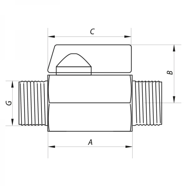 Кран "мини" ШШ 1/2" (NF.430) Nolf (NF2970)