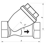 Фільтр грубої очистки 1/2" (NF.F04B) Nolf (NF2979)