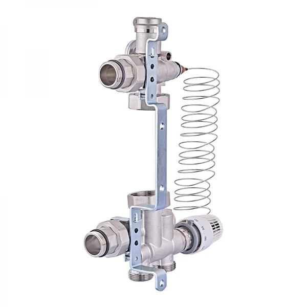 Смесительный узел для коллекторов Nolf NF.2001-1'' с нижним подключением (без насоса) (NF3015)