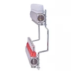 Коллекторный блок с расходомерами Nolf NF.2100-07S 1"x7 (корпус нержавеющая сталь) (NF3021)