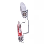 Коллекторный блок с расходомерами Nolf NF.2100-08S 1"x8 (корпус нержавеющая сталь) (NF3022)