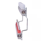 Коллекторный блок с расходомерами Nolf NF.2100-09S 1"x9 (корпус нержавеющая сталь) (NF3023)