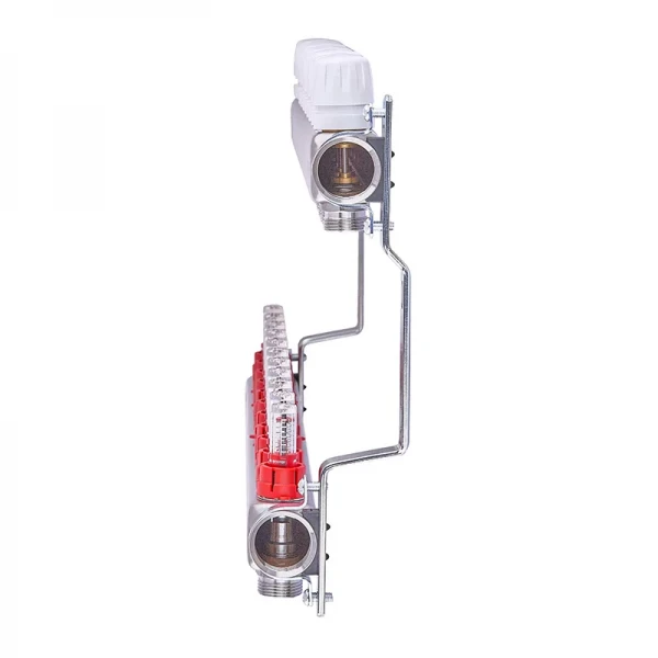 Коллекторный блок с расходомерами Nolf NF.2100-11S 1"x11 (корпус нержавеющая сталь) (NF3025)