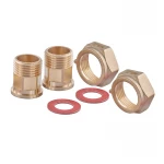 Комплект для подключения счетчика воды с накидной гайкой Nolf NFC.460-SET - 1/2