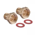 Комплект для подключения счетчика воды с накидной гайкой Nolf NFC.460-SET - 1/2