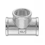 Тройник Nolf NFC.T06F-N-1/2''FFF никелированный (NF3289)
