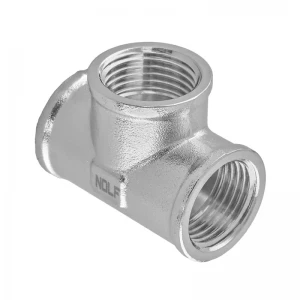 Трійник Nolf NFC.T08F-N-3/4''FFF нікельований (NF3290)