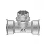 Трійник Nolf NFC.T06FMF-N-1/2''FMF нікельований (NF3296)