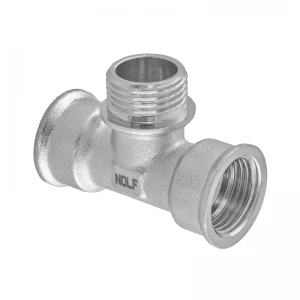 Трійник Nolf NFC.T06FMF-N-1/2''FMF нікельований (NF3296)
