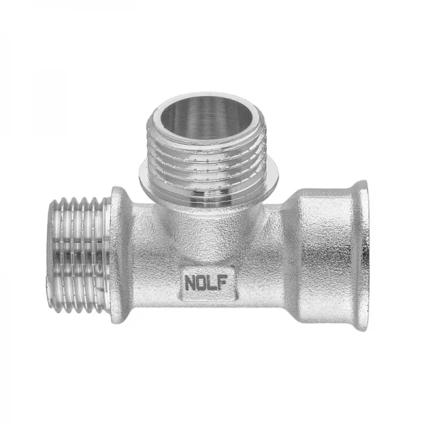 Трійник Nolf NFC.T06FMM-N-1/2''FMM нікельований (NF3297)