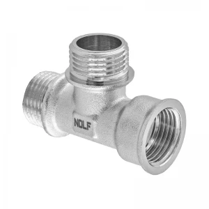 Трійник Nolf NFC.T06FMM-N-1/2''FMM нікельований (NF3297)