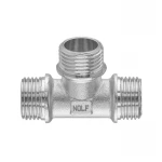 Трійник Nolf NFC.T06MMM-N-1/2''MMM нікельований (NF3299)