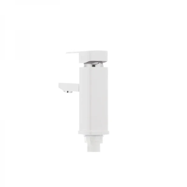 Смеситель для умывальника Plamix Kub-001 белый (без подводки) (PM0008)
