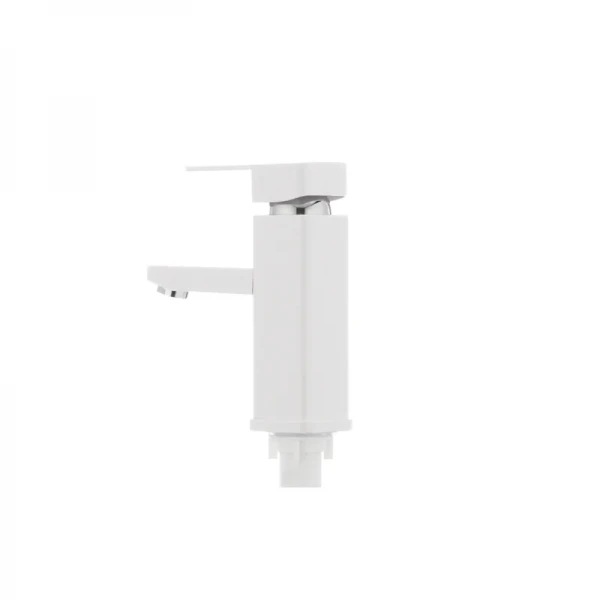 Смеситель для умывальника Plamix Kub-001 белый (без подводки) (PM0008)