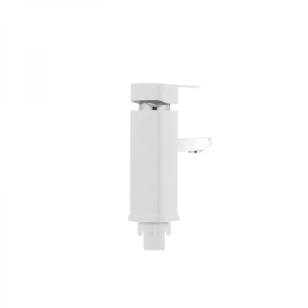 Смеситель для умывальника Plamix Kub-001 белый (без подводки) (PM0008)