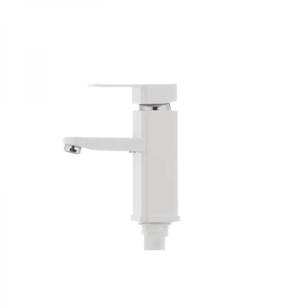 Смеситель для умывальника Plamix Kub-001 белый (без подводки) (PM0008)