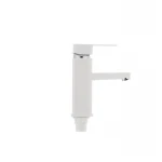 Смеситель для умывальника Plamix Kub-001 белый (без подводки) (PM0008)