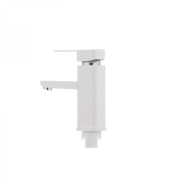Смеситель для умывальника Plamix Kub-001 белый (без подводки) (PM0008)