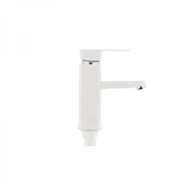 Смеситель для умывальника Plamix Kub-001 белый (без подводки) (PM0008)