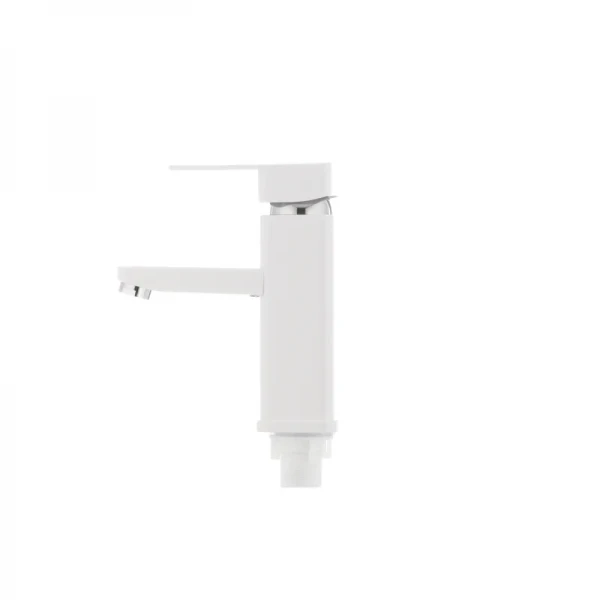 Смеситель для умывальника Plamix Kub-001 белый (без подводки) (PM0008)