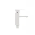 Смеситель для умывальника Plamix Kub-001 белый (без подводки) (PM0008)